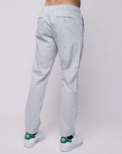 Pantalon chino slim Popplin Elastic gris clair